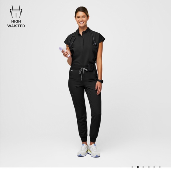 High Waisted Zamora™ Jogger Scrub Pants - Picture 2 of 8